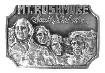 Mount Rushmore Mt Rushmore Belt Buckle Pewter presidents